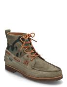 Polo Ralph Lauren Ranger Mid Camo Suede Boot Grön