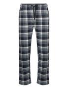 Lindbergh Checked Brushed Pyjama Pants Blå