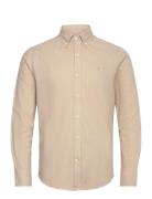 Morris Brushed Twill Shirt-Classic Fit Beige