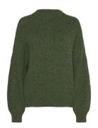 A-View Patrisia Solid Knit Pullover Khaki Green