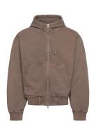 Hope Bubble Zip Hoodie Beige