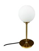 Dyberg Larsen Sia Bordlampe Med Kuppel Og Messing Fod Guld