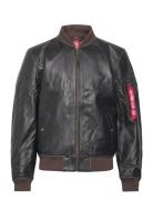 Alpha Industries Ma-1 Leather Lf Brun