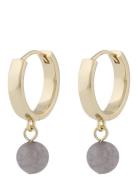 SNÖ Of Sweden Lara Small Ring Pendant Ear G/Grey Guld