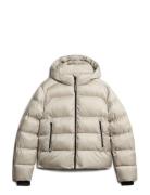 Superdry Hooded Luxe Sports Puffer Kräm