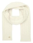 Coach Accessories Cable Knit Scarf Kräm