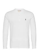 Polo Ralph Lauren Slub Jersey Henley Shirt Vit