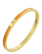 Bud To Rose Faye Enamel Bracelet Orange/Gold Orange