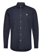 Lyle & Scott Long Sleeve Poplin Shirt Marinblå