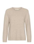 Cream Crpumpkin Knit Pullover Beige