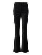 Lauren Ralph Lauren High-Rise Stretch Velvet Boot Trouser Svart