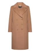 Lauren Ralph Lauren Wool-Blend Double-Breasted Coat Beige