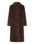 Lauren Ralph Lauren Faux-Fur Coat Brun