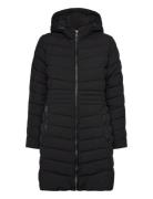 Lauren Ralph Lauren Chevron-Quilted Hooded Jacket Svart