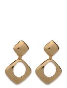 Mango Geometric Pendant Earrings Guld