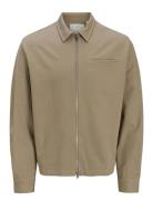 Jack & J S Jprblaezra Overshirt Styd Aw24 Beige