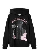 Name It Nkfada Wednesday Nreg Sweat Wh Bru Sky Svart