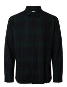 Selected Homme Slhreg-Owen Flannel Mix Shirt Ls Marinblå