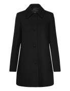 Mango Straight-Fit Coat With Buttons Svart