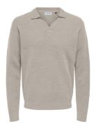 ONLY & SONS Onsraymond Reg 12 Resort Knit Beige