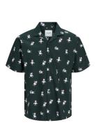 Jack & J S Jjxmas Aop Shirt Ss Grön