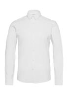 Lindbergh Oxford Superflex Shirt L/S Vit