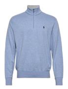 Polo Ralph Lauren Luxury Jersey Quarter-Zip Pullover Blå