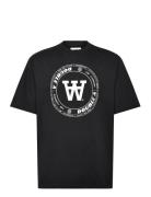 Double A By Wood Wood Wwasa Tirewall T-Shirt Gots Svart