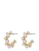 SNÖ Of Sweden Mayfair Pearl Irregular Oval Ear G/White - Guld