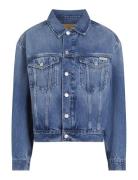 Calvin Klein Jeans Boxy Denim Jacket Blå