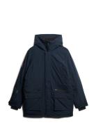 Superdry City Padded Parka Jacket Marinblå