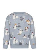 Lindex Sweater Snowman Story Blå