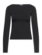 Weekday Boatneck Long Sleeve Svart