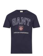 GANT Graphic T-Shirt Marinblå