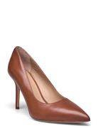 Lauren Ralph Lauren Lindella Ii Burnished Leather Pump Brun