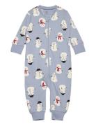 Lindex Pyjamas Snowman Blå