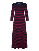 Polo Ralph Lauren Striped Waffle-Knit Dress Marinblå