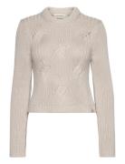 Calvin Klein Jeans Cable Knit Sweater Beige