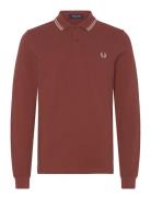 Fred Perry Ls Twin Tipped Shirt Röd