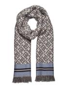 Tommy Hilfiger Th Monoplay Jacquard Scarf Grå