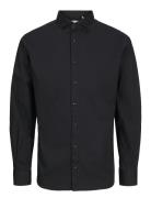 Jack & J S Jjeaxel Stretch Shirt Ls Noos Jnr Svart