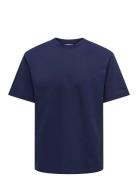 ONLY & SONS Onsfred Life Rlx Ss Tee Noos Blå