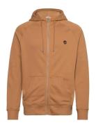 Timberland Brushed Back Full Zip Hoodie Orange