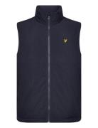 Lyle & Scott Padded Puffer Gilet Marinblå