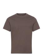 Weekday Boxy Heavyweight T-Shirt Brun