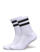 Organic Basics Core Stripe Crew Socks 2-Pack Vit