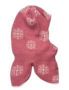 Minymo Balaclava Knit W. Pattern Rosa