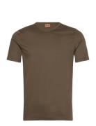 Mos Mosh Gallery Mmgperry V-Ss Tee Khaki Green