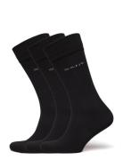 GANT Soft Cotton Socks 3-Pack Svart