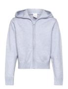 Lindex Knitted Hoodie Grå